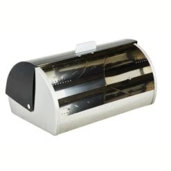 Black Roll Bread Bin 6 Black Roll Bread Bin -Dunelm 1000163325 alt01