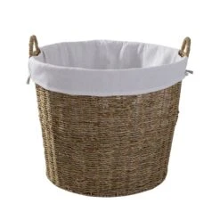 Round Seagrass Log Basket