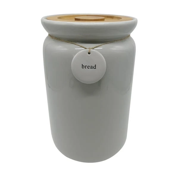 Grey Hang Tag Bread Bin 3 Grey Hang Tag Bread Bin
