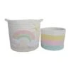 Unicorn Dreams Pack Of 2 Storage Baskets 1 Unicorn Dreams Pack Of 2 Storage Baskets -Dunelm 30610001