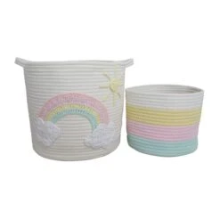 Unicorn Dreams Pack Of 2 Storage Baskets