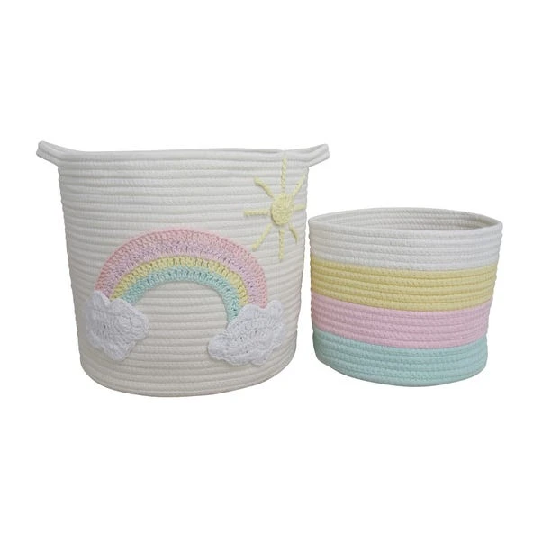 Unicorn Dreams Pack Of 2 Storage Baskets 3 Unicorn Dreams Pack Of 2 Storage Baskets