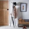 Metal Black Coat Stand 2 Metal Black Coat Stand -Dunelm 30644488