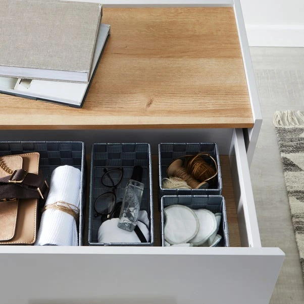 Set Of 4 Grey Nylon Drawer Organisers 3 Set Of 4 Grey Nylon Drawer Organisers