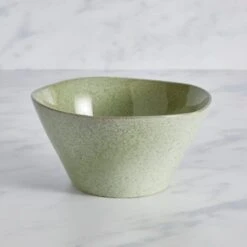 Dunelm 12 Amalfi Reactive Glaze Salad Bowl, Sage