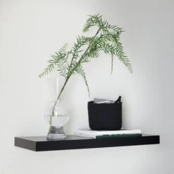 Black Floating Shelf 13 Black Floating Shelf -Dunelm 30733542