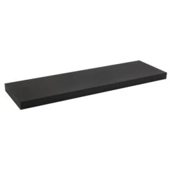 Black Floating Shelf 12 Black Floating Shelf -Dunelm 30733546 alt01