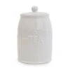 White Hearts Tea Canister 2 White Hearts Tea Canister -Dunelm 30737432