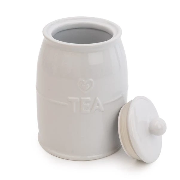 White Hearts Tea Canister 5 White Hearts Tea Canister - Image 3
