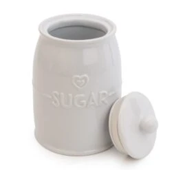 White Hearts Sugar Canister 7 White Hearts Sugar Canister -Dunelm 30737434 alt02