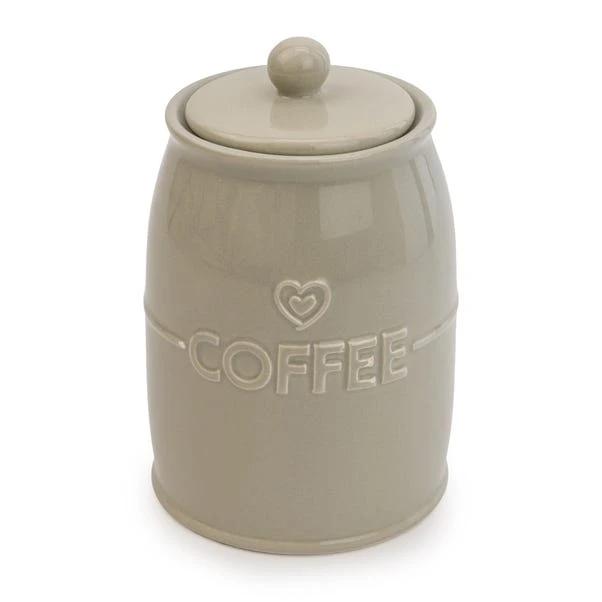 Grey Hearts Coffee Canister 4 Grey Hearts Coffee Canister - Image 2