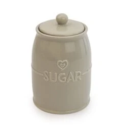 Grey Hearts Sugar Canister 6 Grey Hearts Sugar Canister -Dunelm 30737443 alt01