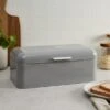 Retro Bread Bin Grey 1 Retro Bread Bin Grey -Dunelm 30752131
