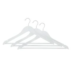 Pack Of 3 Wooden Hangers -Dunelm 30754083 alt03