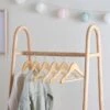 Pack Of 6 Kids Wooden Hangers 2 Pack Of 6 Kids Wooden Hangers -Dunelm 30754084