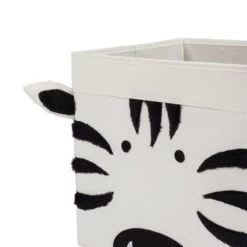 Zebra Felt Foldable Box 10 Zebra Felt Foldable Box -Dunelm 30754134 alt03