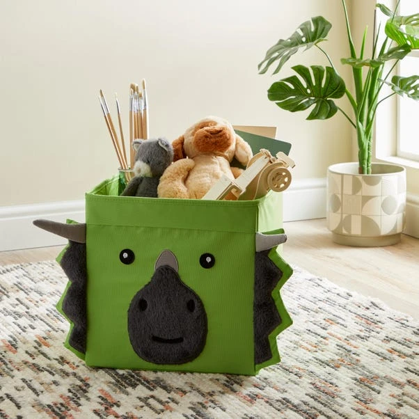 Triceratops Felt Foldable Box 3 Triceratops Felt Foldable Box