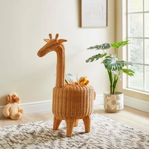 Giraffe Rattan Storage Basket 3 Giraffe Rattan Storage Basket