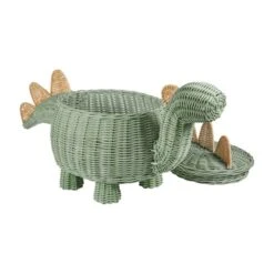 Dinosaur Rattan Storage Basket 13 Dinosaur Rattan Storage Basket -Dunelm 30754164 alt03
