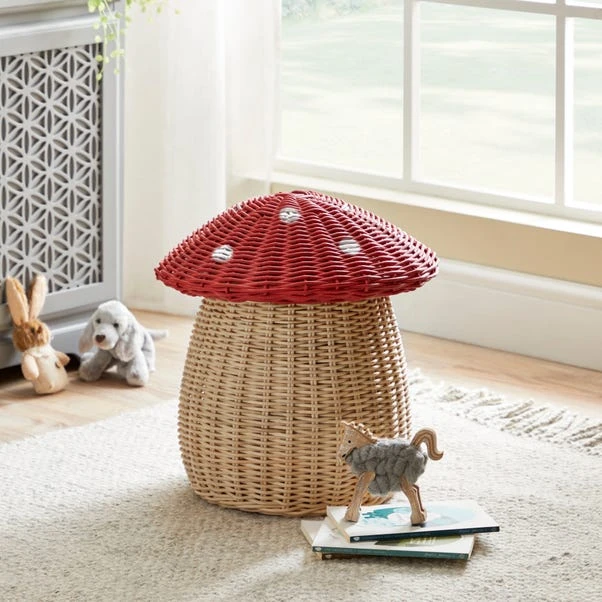Toadstool Red Storage Basket 3 Toadstool Red Storage Basket