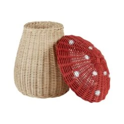 Toadstool Red Storage Basket 8 Toadstool Red Storage Basket -Dunelm 30754166 alt02