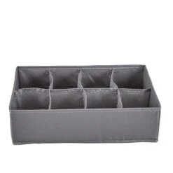 Eight Compartment Drawer Organiser Grey 9 Eight Compartment Drawer Organiser Grey -Dunelm 30762296 alt03