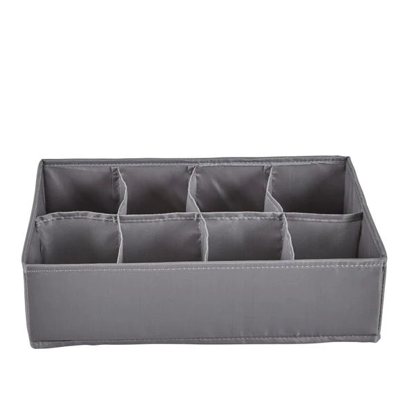 Eight Compartment Drawer Organiser Grey 6 Eight Compartment Drawer Organiser Grey - Image 4