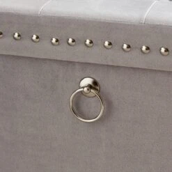 Velvet Cube Ottoman 40 Velvet Cube Ottoman -Dunelm 30769866 alt02