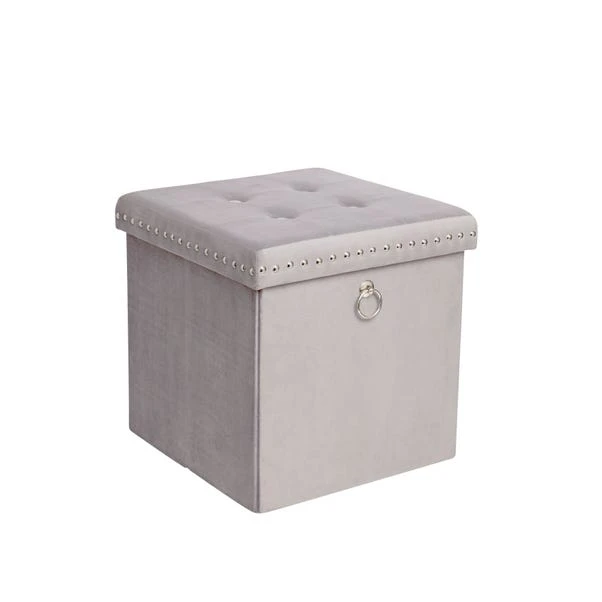 Velvet Cube Ottoman 22 Velvet Cube Ottoman - Image 20