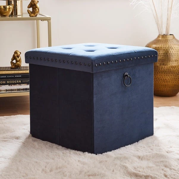 Velvet Cube Ottoman 13 Velvet Cube Ottoman - Image 11