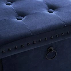 Velvet Cube Ottoman 34 Velvet Cube Ottoman -Dunelm 30769868 alt02