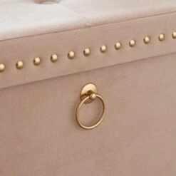 Velvet Rectangular Ottoman 29 Velvet Rectangular Ottoman -Dunelm 30769869 alt02