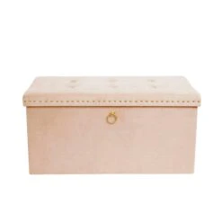 Velvet Rectangular Ottoman 31 Velvet Rectangular Ottoman -Dunelm 30769869 alt04