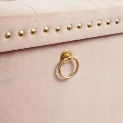 Velvet Cube Ottoman 31 Velvet Cube Ottoman -Dunelm 30769870 alt05