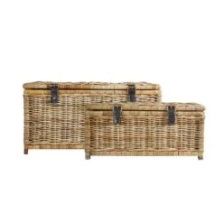 Set Of 2 Churchgate Rattan Trunks -Dunelm 30770475 alt02