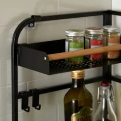 Black Smart Industrial Corner Storage Rack 8 Black Smart Industrial Corner Storage Rack -Dunelm 30795881 alt02