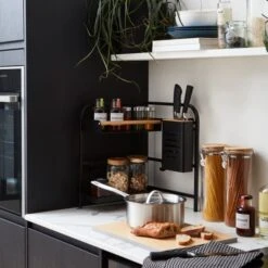 Black Smart Industrial Corner Storage Rack 9 Black Smart Industrial Corner Storage Rack -Dunelm 30795881 alt07