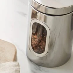 Set Of 3 Metal Kitchen Canisters 15 Set Of 3 Metal Kitchen Canisters -Dunelm 30796298 alt01