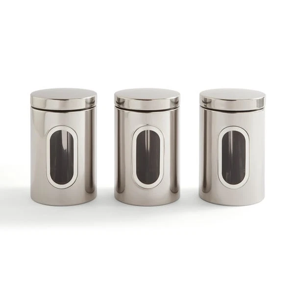 Set Of 3 Metal Kitchen Canisters 8 Set Of 3 Metal Kitchen Canisters - Image 6