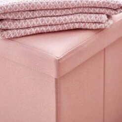 Faux Linen Rectangular Ottoman 36 Faux Linen Rectangular Ottoman -Dunelm 30801346 alt02