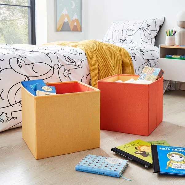 Set Of 2 Kids Foldable Cube Storage 15 Set Of 2 Kids Foldable Cube Storage - Image 13
