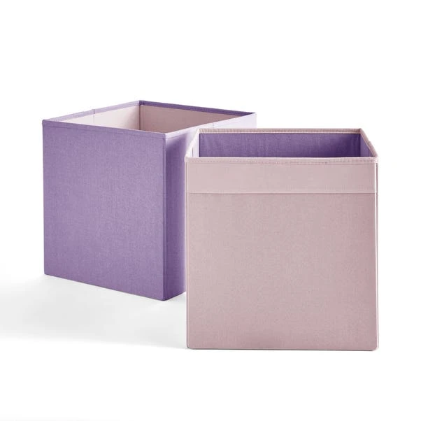 Set Of 2 Kids Foldable Cube Storage 10 Set Of 2 Kids Foldable Cube Storage - Image 8