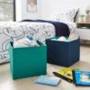 Set Of 2 Kids Foldable Cube Storage 1 Set Of 2 Kids Foldable Cube Storage -Dunelm 30801374