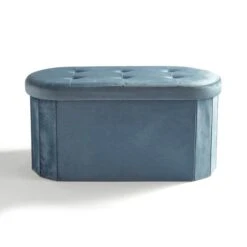 Velvet Lozenge Ottoman 20 Velvet Lozenge Ottoman -Dunelm 30801375 alt02