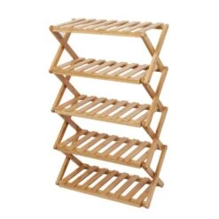Bamboo Folding Shoe Rack -Dunelm 30801378 alt02