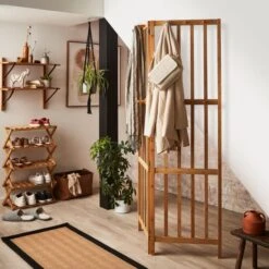 Bamboo Folding Shoe Rack -Dunelm 30801378 alt07