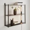 Cole Wall Unit With LED Lights Black