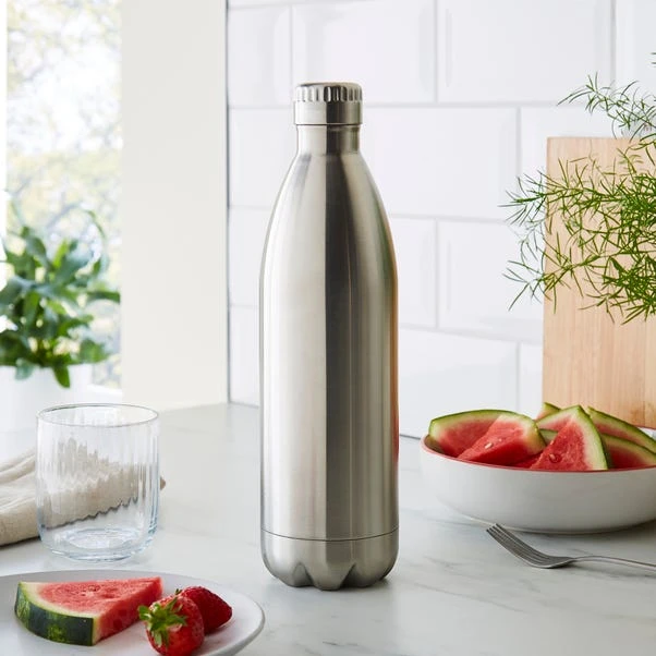 1L Water Flask, Stainless Steel 3 1L Water Flask, Stainless Steel