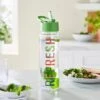Refresh Slogan Water Bottle 2 Refresh Slogan Water Bottle -Dunelm 30833714