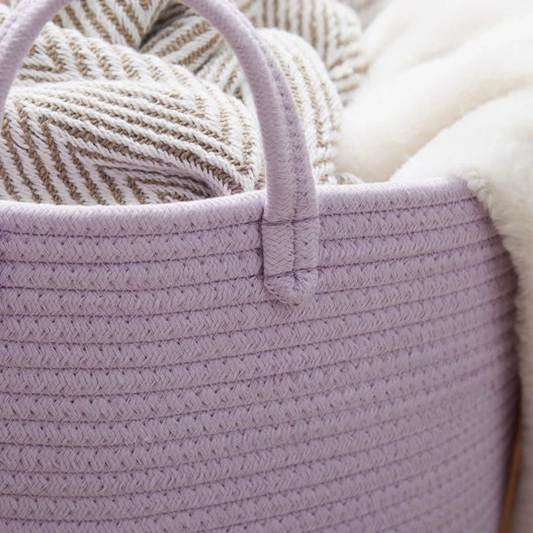 Large Fabric Rope Storage Basket 7 Large Fabric Rope Storage Basket - Image 5